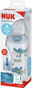 Nuk, NUK Babyflasche First Choice? 300ml in blau, NUK First Choice+ Babyflasche mit Temperature Control
