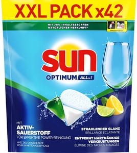 Sun, SUN Optimum All In 1 Caps für Geschirrspüler