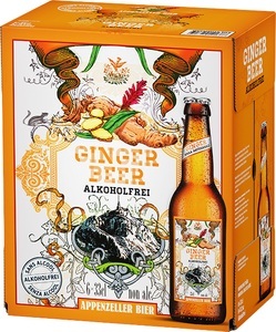 Appenzeller Bier, Appenzeller Bier Ginger Alkoholfrei Bier-Mixgetränke, Appenzeller Bier Ginger Alkoholfrei Bier-Mixgetränke