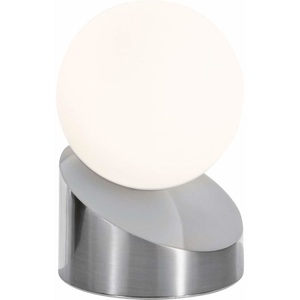 Fabas Luce, LED-Tischleuchte Gravity, nickel, LED-Tischleuchte Gravity, nickel
