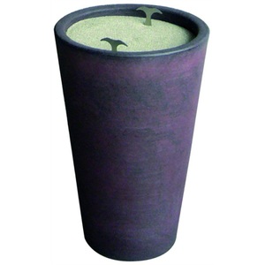 Piazza, 1x Aussen-Aschenbecher Farbe: Wenge 55cm, Aussen Aschenbecher Farbe Wenge 55cm