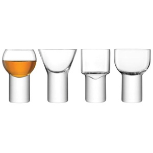 LSA International, 4er Set assort. Boris Digestif Glas klar, Likörglas BORIS