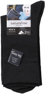 Naturaline Textil, Naturaline Herren Socken Relax Dots Duo Schwarz 40 - 42, Naturaline Textil Naturaline Herren Socken Relax Dots Duo Schwarz 40 - 42