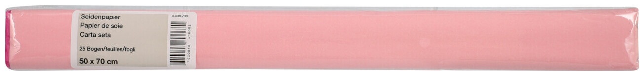 Weitere, Seidenpapier 50x70cm rosa/pink 25 Bg., Seidenpapier pink 50x70cm 25 Stück