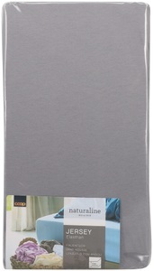 Naturaline Textil, Naturaline Fixleintuch Jersey/Elasthan grau 160x200cm, 