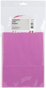 Coop, 4 Geschenktragetaschen 16x8x21cm violette, 