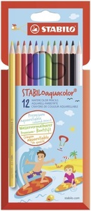 Stabilo, STABILO Malstift aquacolor 12er Etui, STABILO Malstift aquacolor 12er Etui
