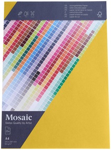 Artoz, Artoz Mosaic Bogen A4 gelb 25 Stück, Artoz Mosaic Bogen A4 gelb 25 Stück