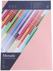 Artoz, Artoz Mosaic Bogen A4 rosa 25 Stück, Artoz Mosaic Bogen A4 rosa 25 Stück
