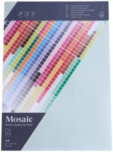 Artoz, Artoz Mosaic Bogen A4 hellblau 25 Stück, Artoz Mosaic Bogen A4 hellblau 25 Stück