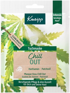 undefined, Chill Out Tuchmaske - Hanfsamen & Patchouli 1.0 pieces, Kneipp® Tuchmaske Chill Out