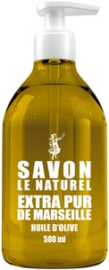 SAVON LE NATUREL, Savon Le Naturel - Extrapur De Marseille Huile d'Olive / Flüssigseife Mit Olivenöl 500ML, 
