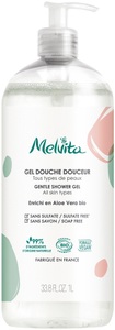 Melvita, Melvita Essentiels Sanftes Duschgel Aloe Vera 1L, Melvita Gel-Spülung Großformat