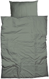 Inhouse, IH Duvet GOTS Satin Paspel 160x210 grün, Inhouse IH Duvet Gots Satin Paspel 160x210 grün