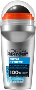 L´Oréal Paris, L'Oréal Men Expert Deo Roll-on Extreme Fresh mit Ultra-Cooling-Effekt 50ml, L'oréal Paris L'Oréal Men Expert Deo Roll-on Extreme Fresh mit Ultra-Cooling-Effekt 50ml