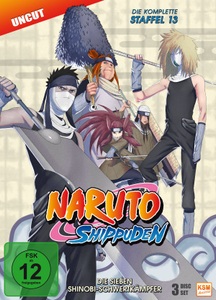 undefined, Naruto Shippuden - Die Sieben Shinobi-Schwertkämpfer. Staffel.13, 3 DVDs, Naruto Shippuden - Box 13
