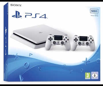 undefined, Sony Playstation 4 500GB SLIM weiß + 2 Controller, 