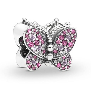 Pandora, Pandora Dazzling Pink Butterfly Charm Damen, Pandora Dazzling Pink Butterfly Charm Damen