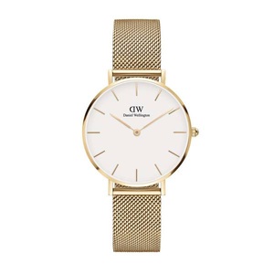 Daniel Wellington, Daniel Wellington Petite Uhren Unisex, Daniel Wellington DW00100348 Petite Evergold Damenuhr