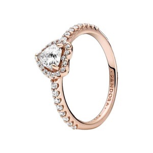 Pandora, Pandora Ring Damen Roségold 58, Pandora Sparkling Hearts Ring Ring Damen