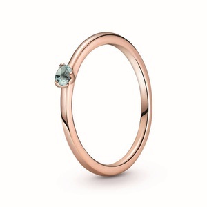Pandora, Pandora Stackable Pink Solitaire Ring Damen, Pandora Stackable Light Blue Solitaire Ring Damen