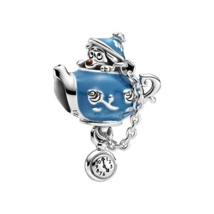 Pandora, PANDORA Charm Damen Silber ONE SIZE, Pandora Alice in Wonderland Unbirthday Party Charm Damen