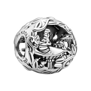 Pandora, PANDORA Charm Damen Silber ONE SIZE, Pandora Alice in Wonderland Cheshire Cat&Absolem Charm Damen