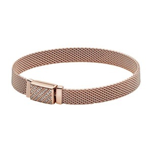Pandora, PANDORA Armband Damen Roségold 18cm, Pandora Rose Reflexions Long Clasp Armschmuck Damen
