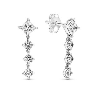 Pandora, Ohrhänger Damen Silber ONE SIZE, Pandora Timeless Ohrschmuck Damen