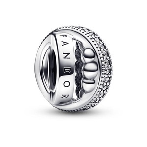Pandora, Pandora Signature Charm Silber Damen, Pandora Signature Charm Damen