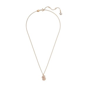 Swarovski, Halskette Damen Roségoldfarben 38.5CM, Swarovski Iconic Swan Halsschmuck Damen