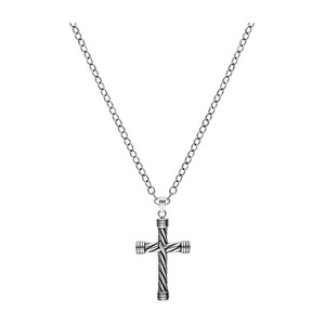 Men's Collection, Men's Collection Weekend Collection Halsschmuck Herren, XENOX Kette mit Anhänger »Halskette, Kreuz, Kordel, Seil, X4118«