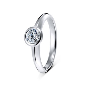Diamonds by Christ, Diamonds by Christ Zargen-Solitaire Ring Damen, Diamonds by Christ Solitär Ring Damen