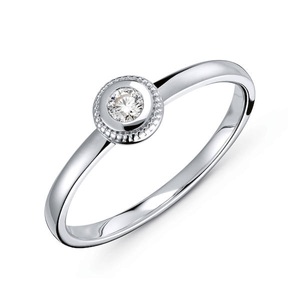 Diamonds by Christ, Diamonds by Christ Millegrain Ring Damen, Diamonds by Christ Elisa Ring Damen