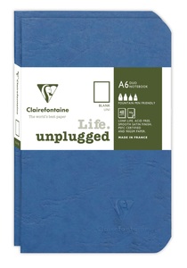 Clairefontaine, CLAIREFONTAINE AGEBAG Set 2 Hefte 9X14cm 734184C liniert blau 48 Bl, CLAIREFONTAINE AGEBAG Set 2 Hefte 9X14cm 734184C liniert blau 48 Bl