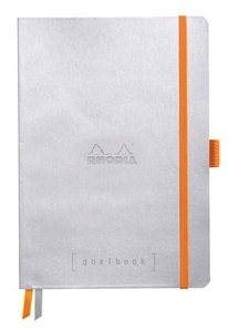 RHODIA, RHODIA Goalbook Notizbuch A5 117570C Softcover silber 240 S., RHODIA Goalbook Notizbuch A5 117570C Softcover silber 240 S.