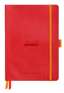 RHODIA, RHODIA Goalbook Notizbuch A5 117582C Softcover mohnrot 240 S., RHODIA Goalbook Notizbuch A5 117582C Softcover mohnrot 240 S.