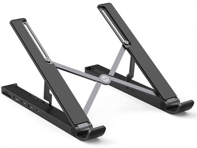 Ugreen, Ugreen Dock. Station Notebook Stand, HDMI, 2 x USB-A,USB-C, SD TF, Bl., 80551, UGREEN X-Kit - Laptop Stand Docking-Station 5in1 (Schwarz/Silber)
