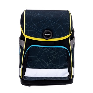 Funki, Funki Cuby-Bag Set, Moon Rider, schwarz, 6014.01, (5-teilig), Funki Schulranzen »Moon Rider«