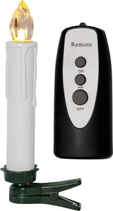 Star Trading, Star Trading - Kerze LED - Weiss, Parforce Traditional Hunting Christbaumkerzen »LED Baumkerze Wireless«, 10 St.-flammig, Fernbedienung im Lieferumfang enthalten