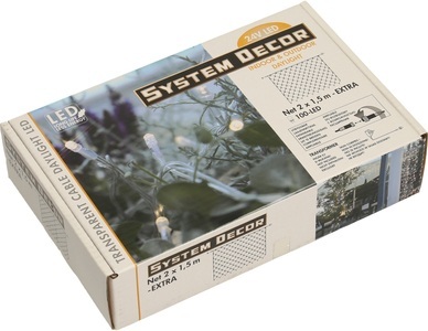 Star Trading, Star Trading Star Trading Lichternetz, STAR TRADING System Decor LED-Netz 2m 12.495-59 Extra, weiss, 1,5m