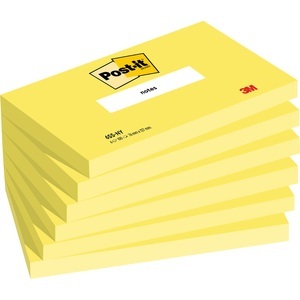 POST-IT, POST-IT Notes 76x127mm 655-NY neongelb 6x100 Blatt, POST-IT Notes 76x127mm 655-NY neongelb 6x100 Blatt