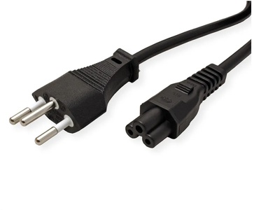 VALUE, Value 19.99.2097 - Netzkabel (Schwarz), ProLine, Stromkabel / Netzteil, VALUE Netzkabel T12/C5, 3pol (1.0 m), Produkte & Wohnen