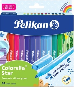 Pelikan, PELIKAN Filzstifte Colorella 7814515 star, 24er Kartonetui, PELIKAN Filzstifte Colorella 7814515 star, 24er Kartonetui