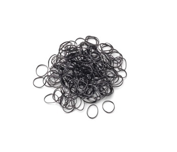 TRISA, Trisa Mini Rasta-Haargummis schwarz 10 mm 250 Stk., Trisa Mini Rasta-Haargummis schwarz 10 mm 250 Stk.