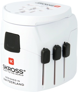 Skross, Skross 1302471 Reiseadapter PRO Light USB (4xA) - World, Skross 1302471 Reiseadapter PRO Light USB (4xA) - World
