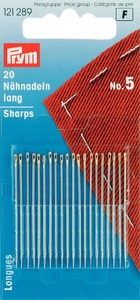 Prym, Prym Nähnadeln lang Nr. 5 0.80 x 40 mm, Karte 20 Stk., Stahl, Prym Nähnadeln lang Nr. 5 0.80 x 40 mm, Karte 20 Stk., Stahl