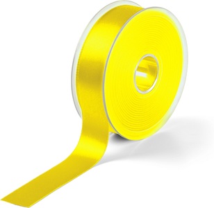 Prym, Prym Satinband, beidseitig gl&auml;nzend, zitrone 25 mm, Coupon 3 m, 100 % PES