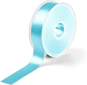 Prym, Prym Satinband, beidseitig gl&auml;nzend, hellt&uuml;rkis 25 mm, Coupon 3 m, 100 % PES