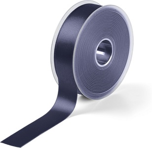 Prym, Prym Satinband, beidseitig gl&auml;nzend, marineblau 25 mm, Coupon 3 m, 100 % PES